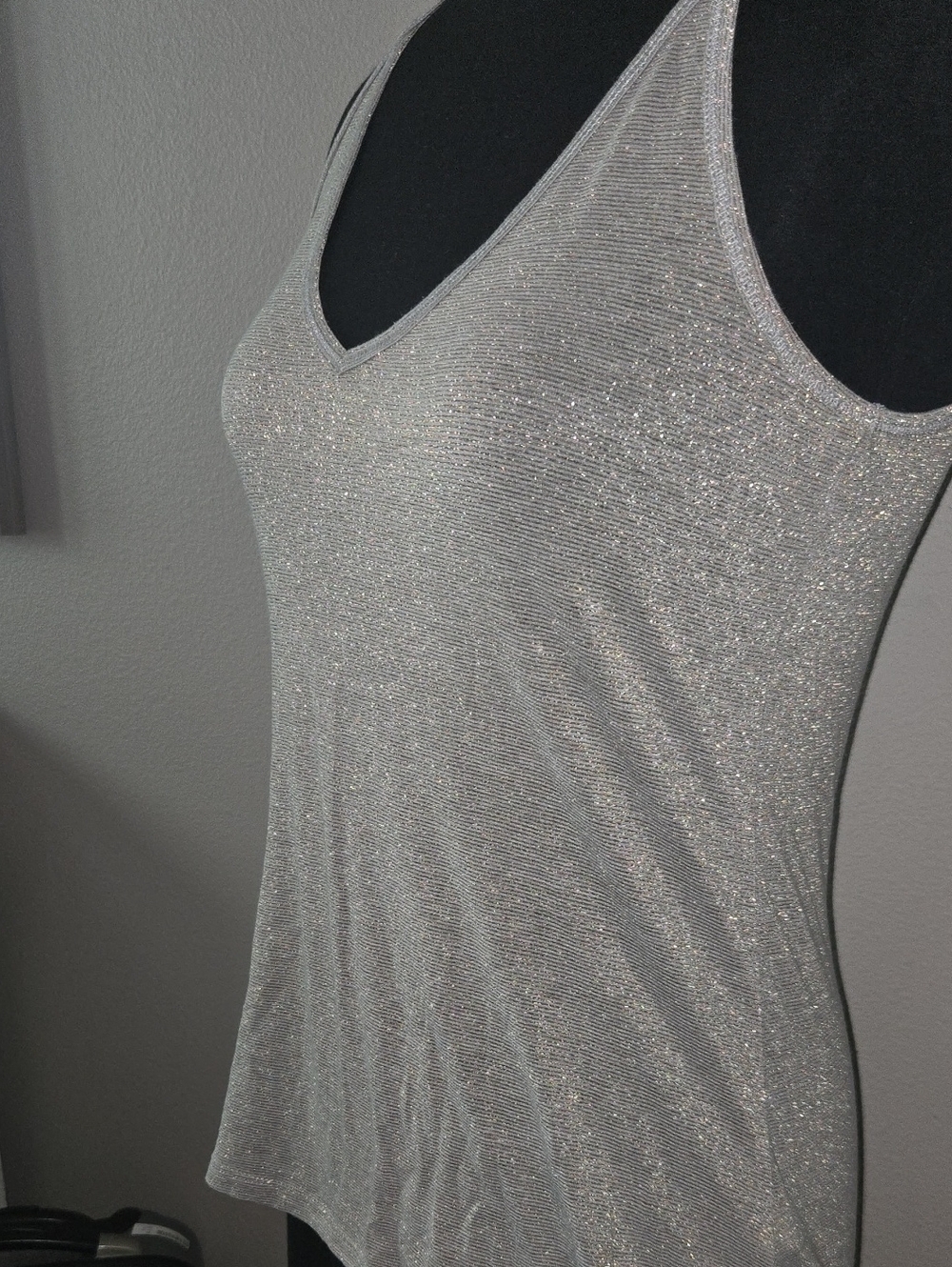 Jennifer Lopez GOLD Sparkle V-Neck Camisole